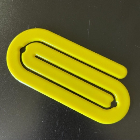 Big Clip Office Giant Plastic Paper Clip From 7s New Yellow Fun